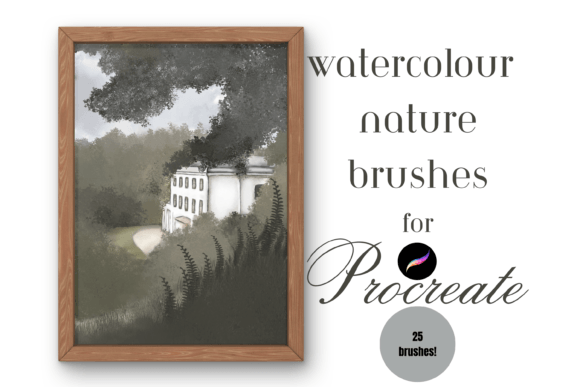 Download Watercolour Nature Brushes Procreate X25 - Premium Resources