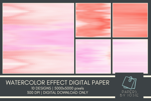 Download Watercolor Effect Design Digital Paper - Watercolor effect Collection