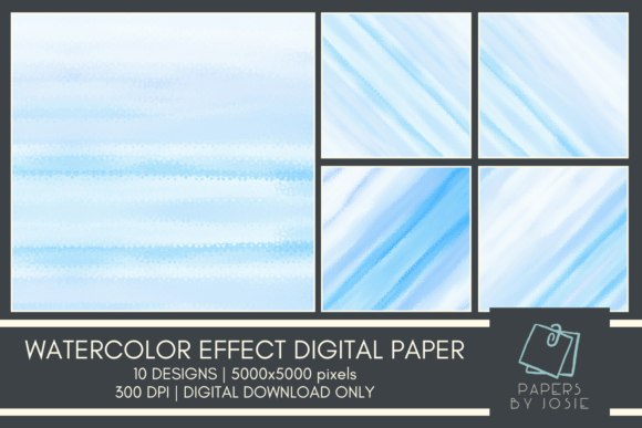 Download Watercolor Effect Design Digital Paper - Watercolor effect Collection
