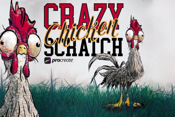 Download Crazy Chicken Scratch Procreate Brushes - Chicken scratch Collection