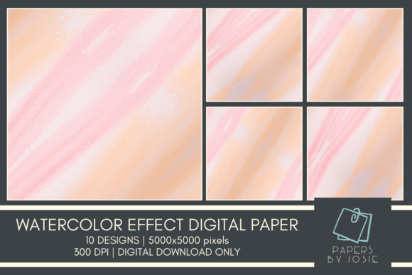 Download Watercolor Effect Design Digital Paper - Watercolor effect Collection