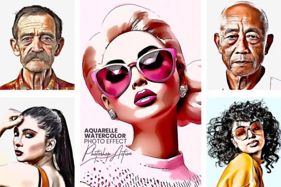 Download Aquarelle Watercolor Effect Photoshop - Watercolor effect Collection