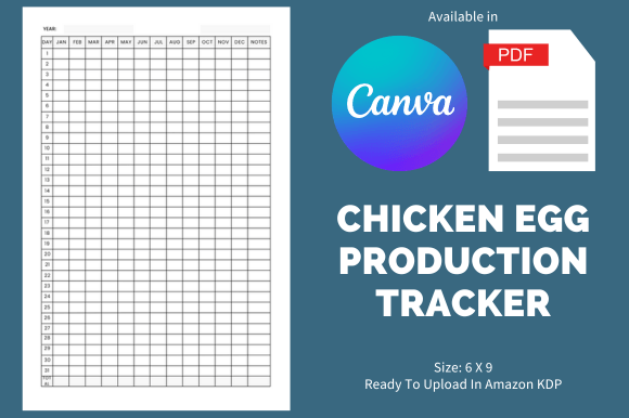 Download Chicken Egg Production Tracker - KDP - Premium Bundle