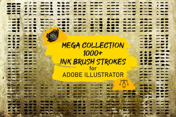 Download Ink Textured Brush. Grunge Strokes - Grunge Collection