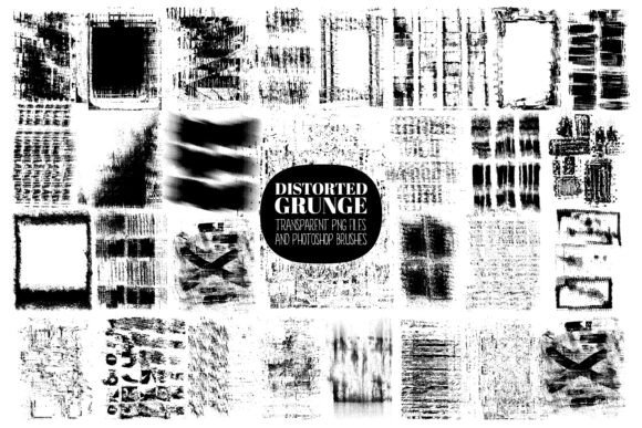 Download Distorted Grunge Clipart and Brushes - Grunge Collection